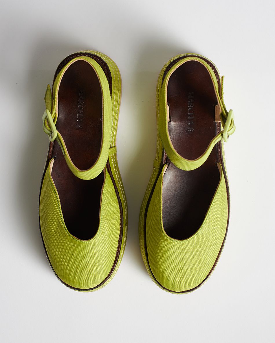 Flatform Mary Jane Verde