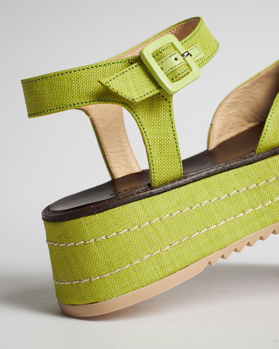 Flatform Mary Jane Verde