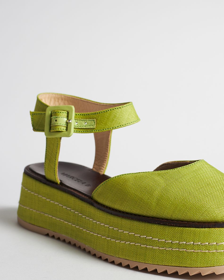 Flatform Mary Jane Verde