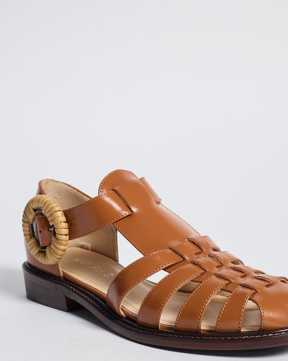 Rasteira Melissa New Couro Cognac