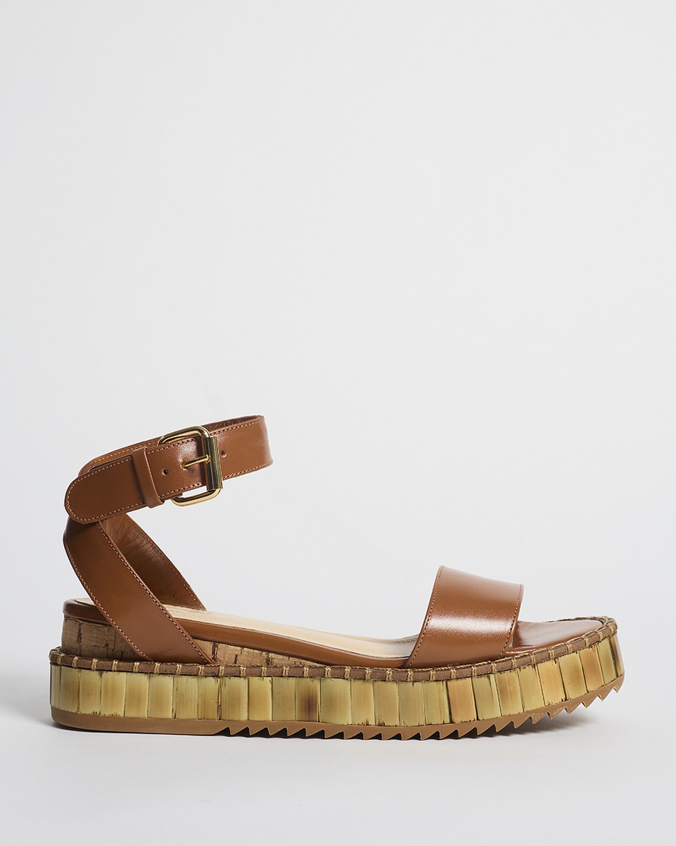 Flatform Bianca Bamboo Cognac