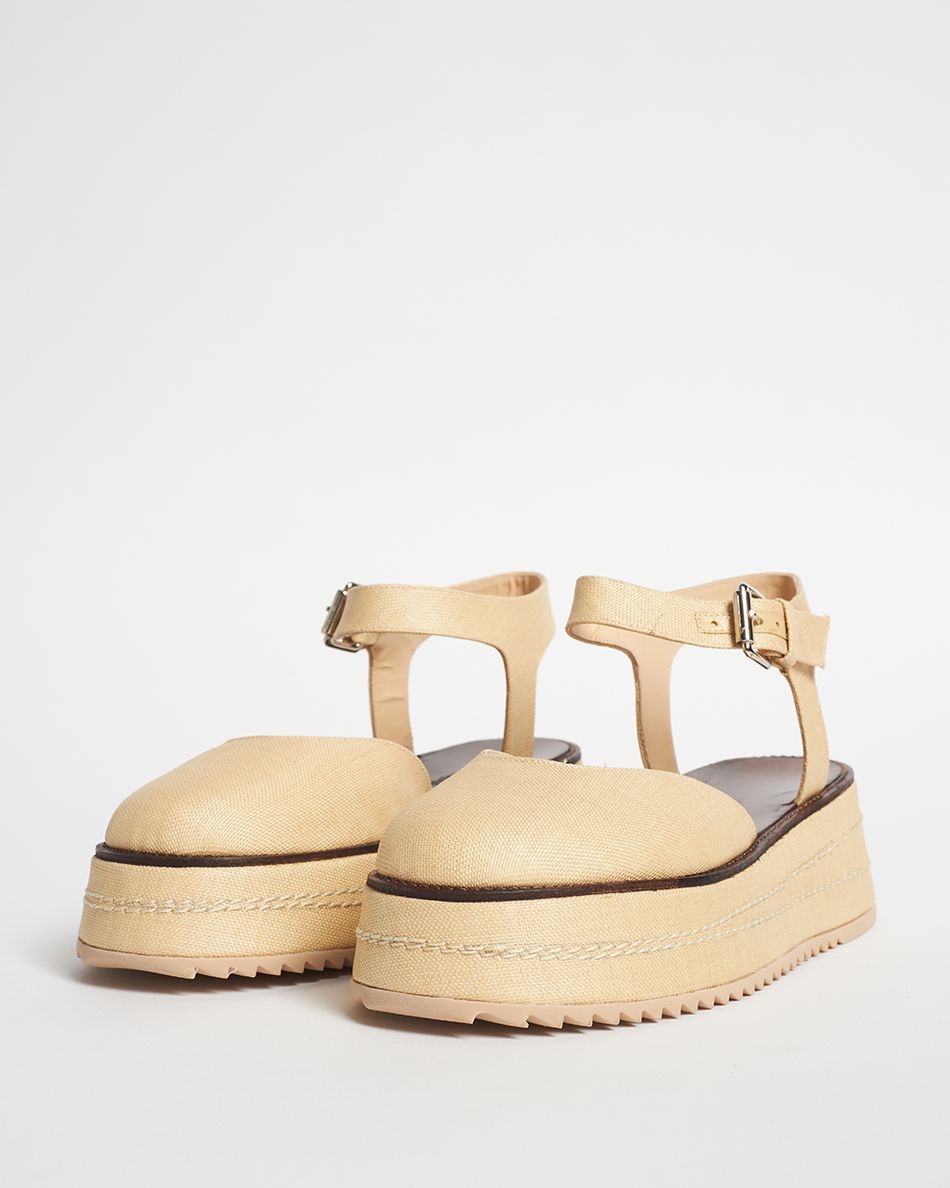 Flatform Mary Jane New Palha