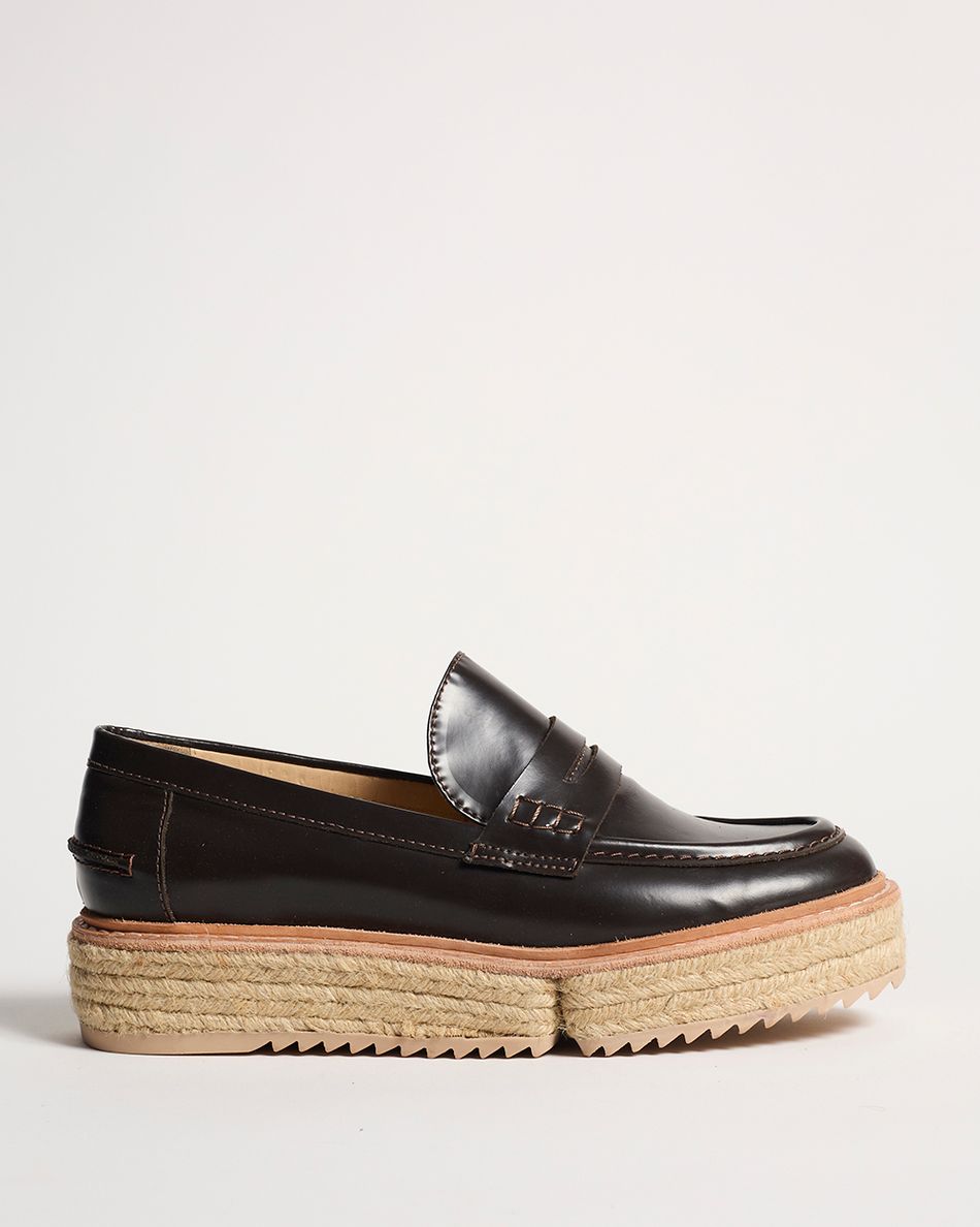 Mocassim Teca Couro Café