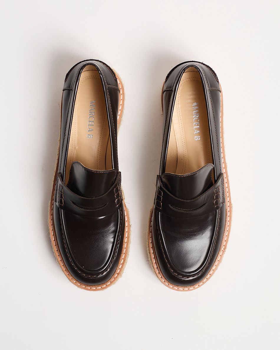 Mocassim Teca Couro Café