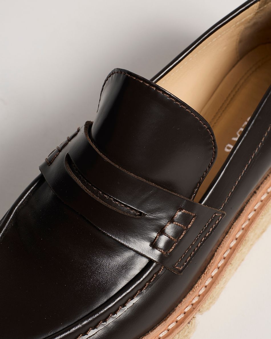 Mocassim Teca Couro Café