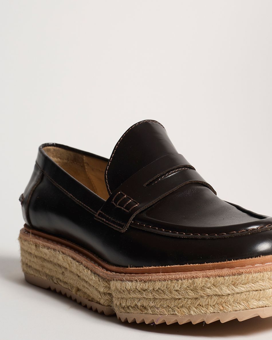 Mocassim Teca Couro Café