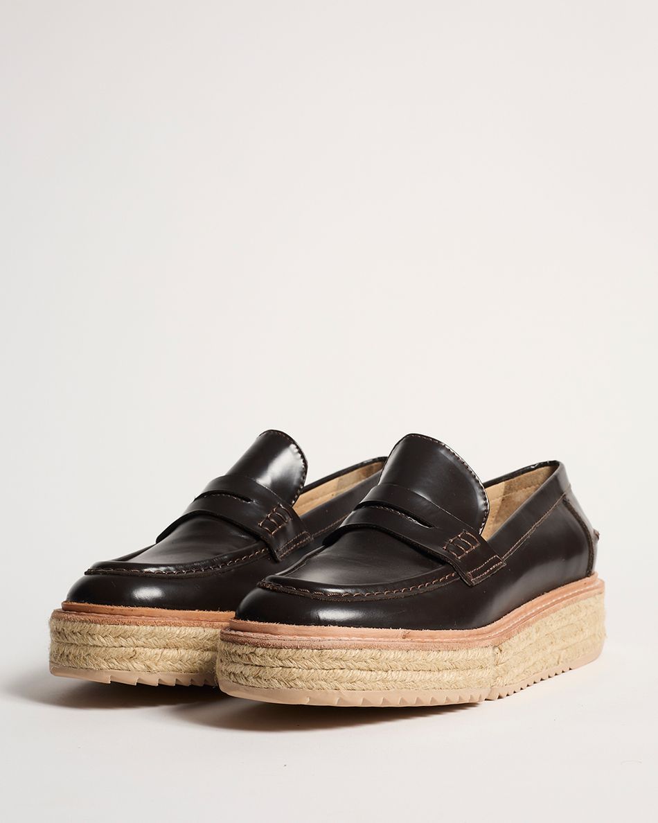Mocassim Teca Couro Café