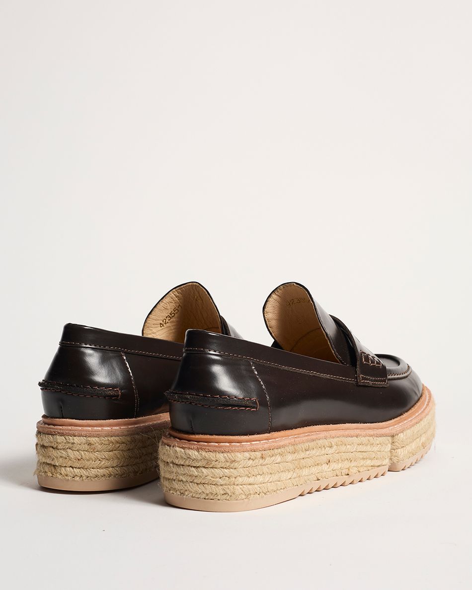 Mocassim Teca Couro Café