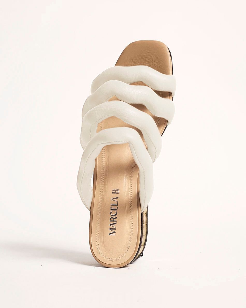 Sandália Rasteira Chloe Off White
