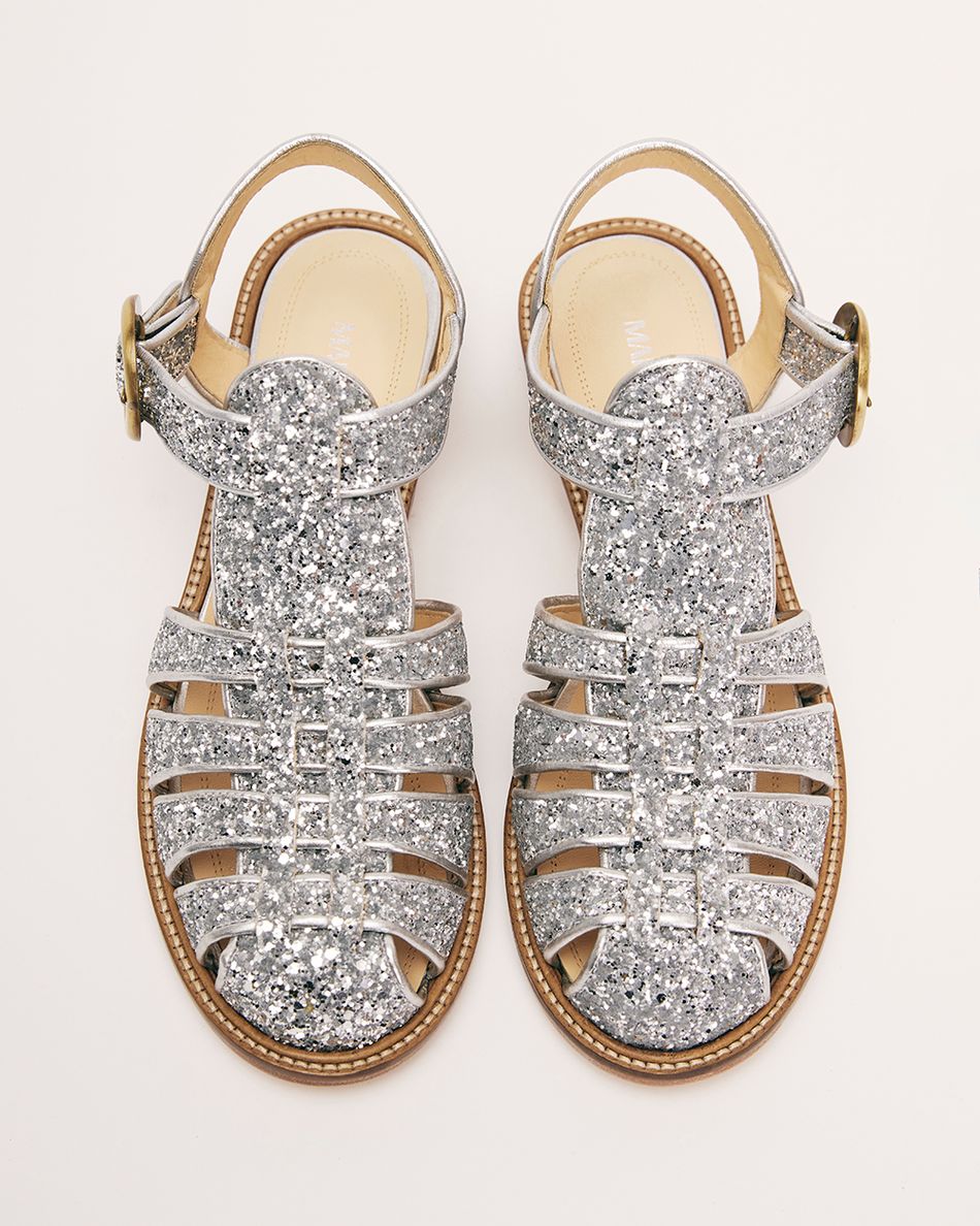 Sandália Melissa Glitter Prata
