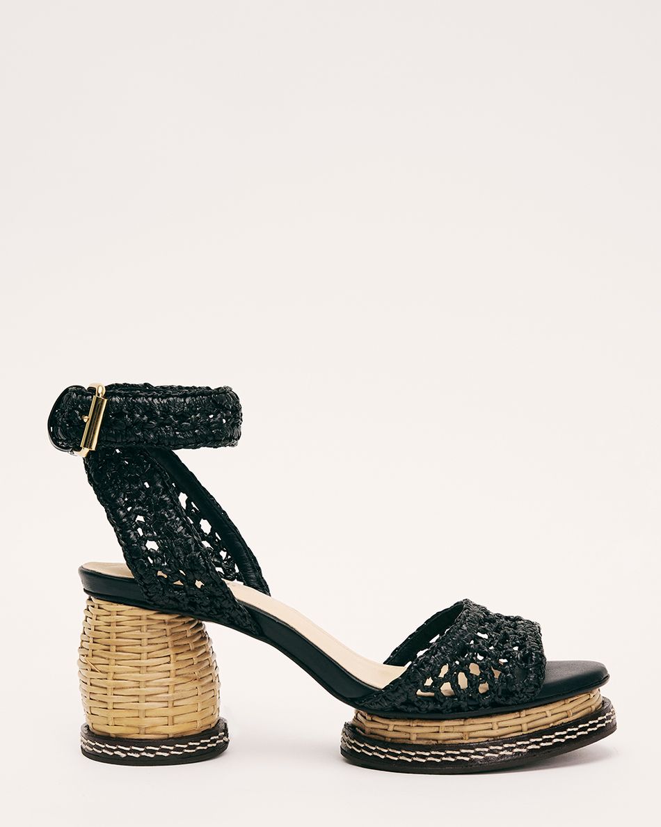 Sandália Francis Crochê Preto