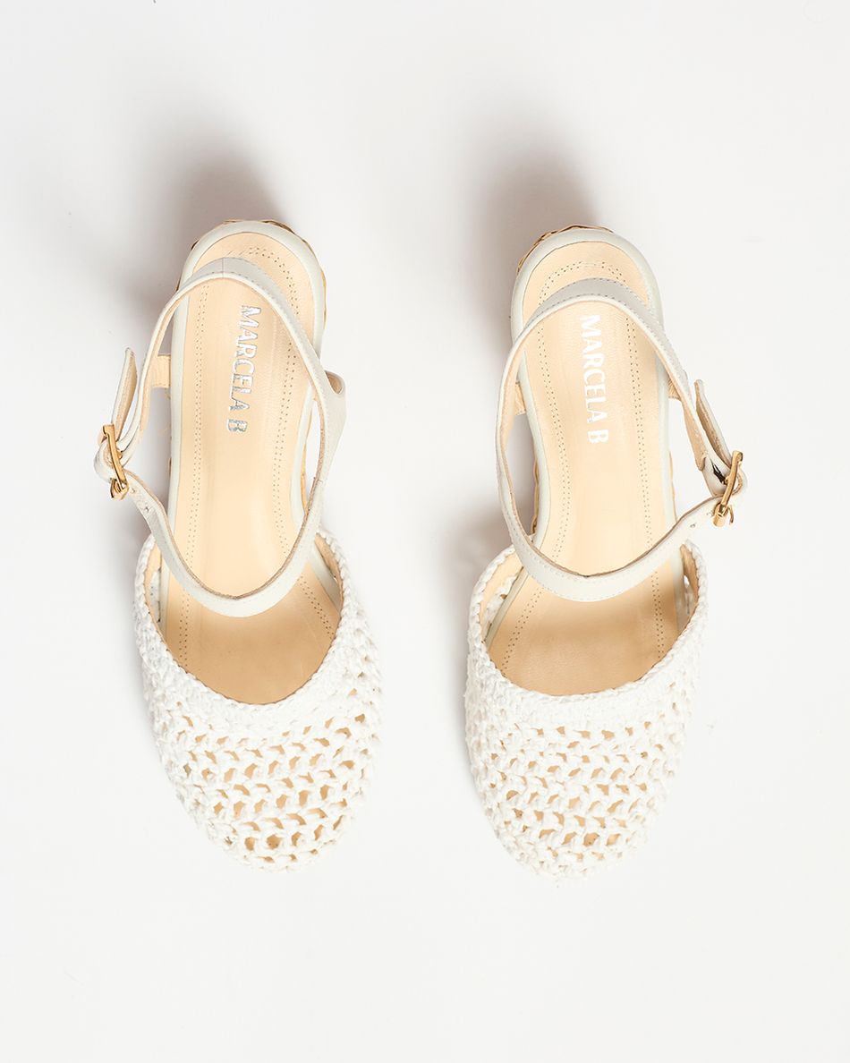 Babuche Livia Crochê Off White