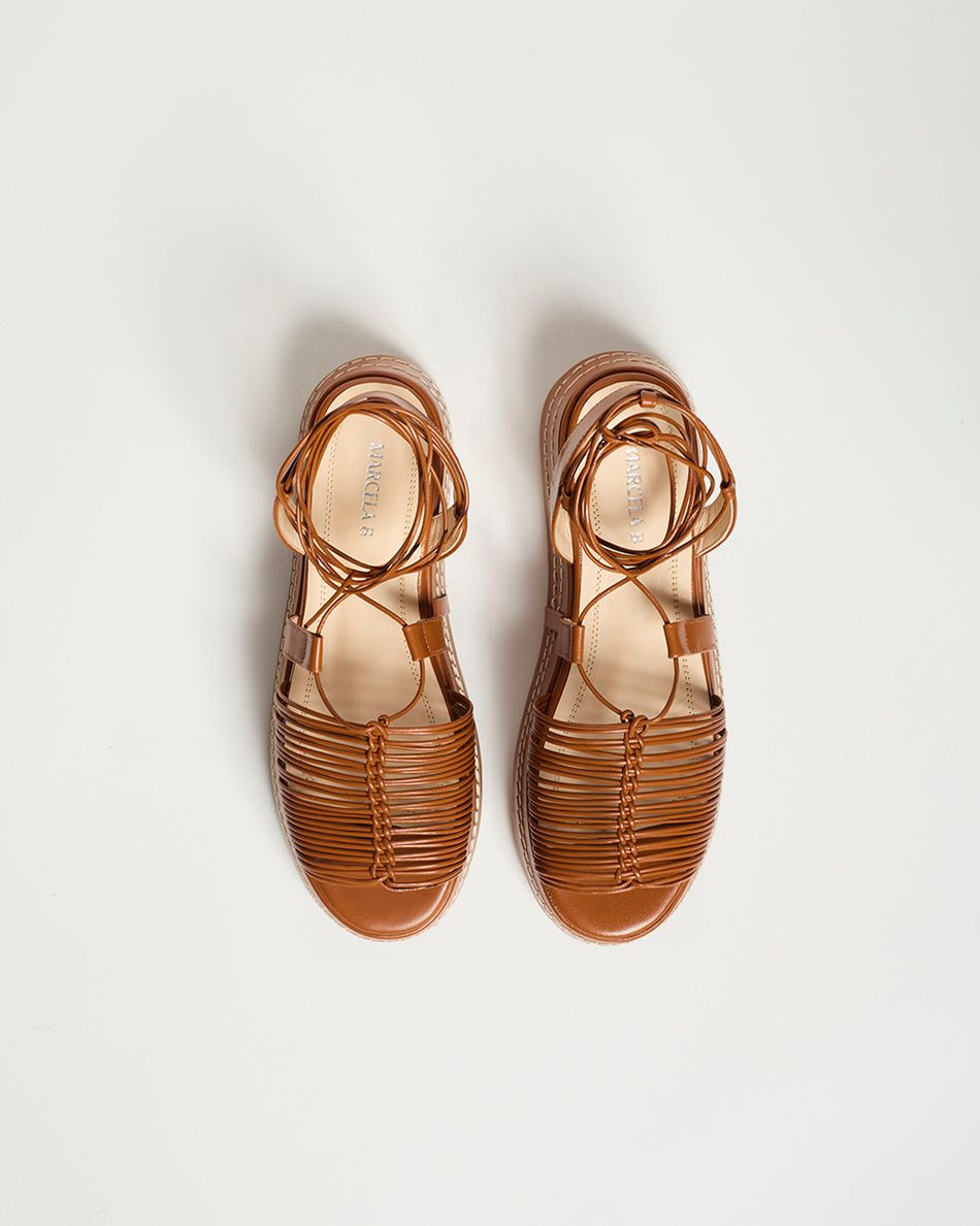 Flatform Maby Cognac