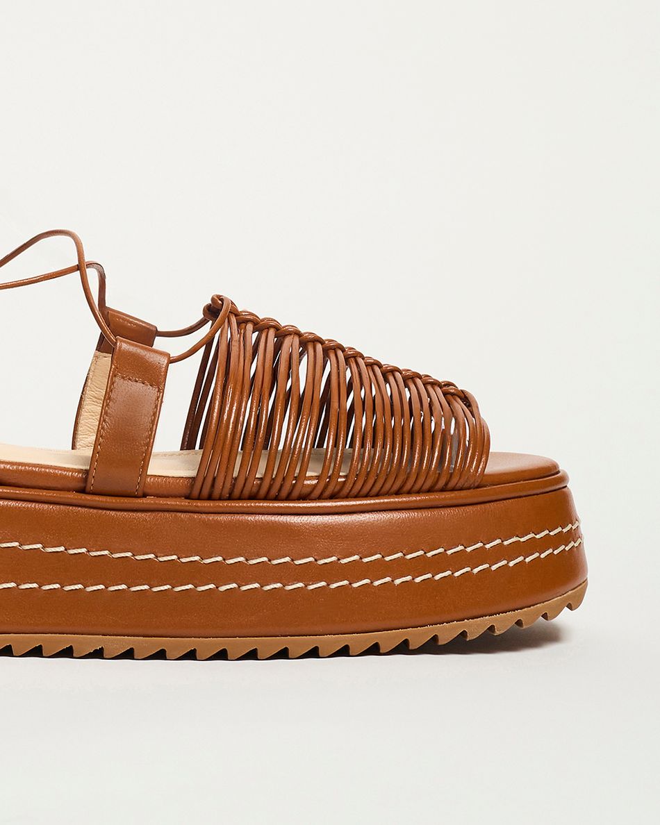 Flatform Maby Cognac