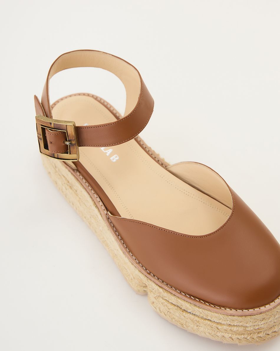 Flatform Mary Jane Cognac