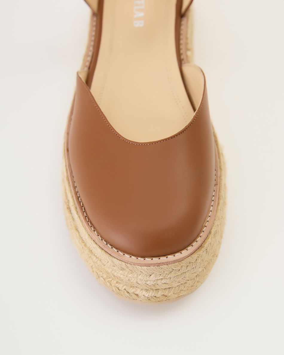 Flatform Mary Jane Cognac