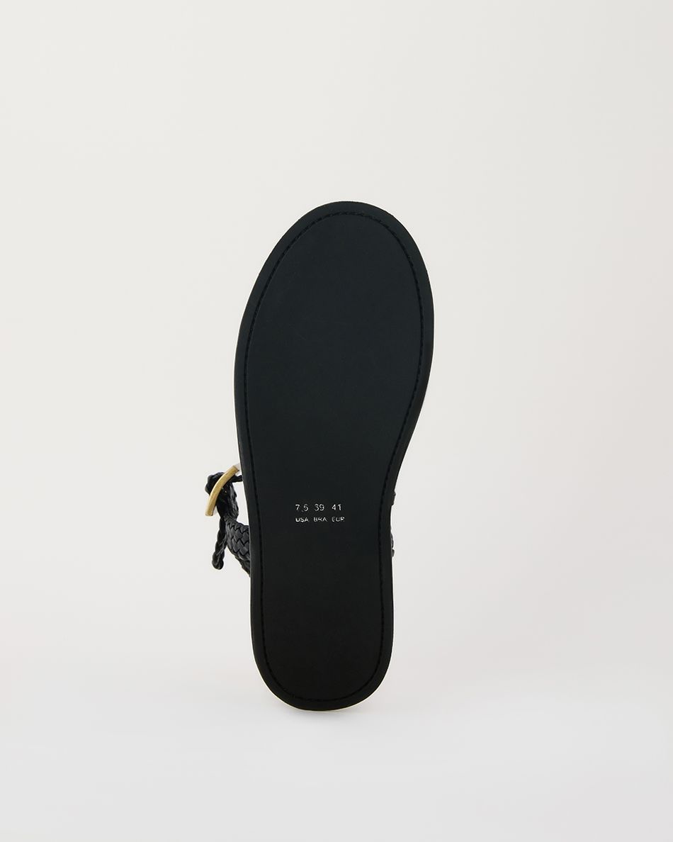 Flatform Mary Jane Tresse Preto