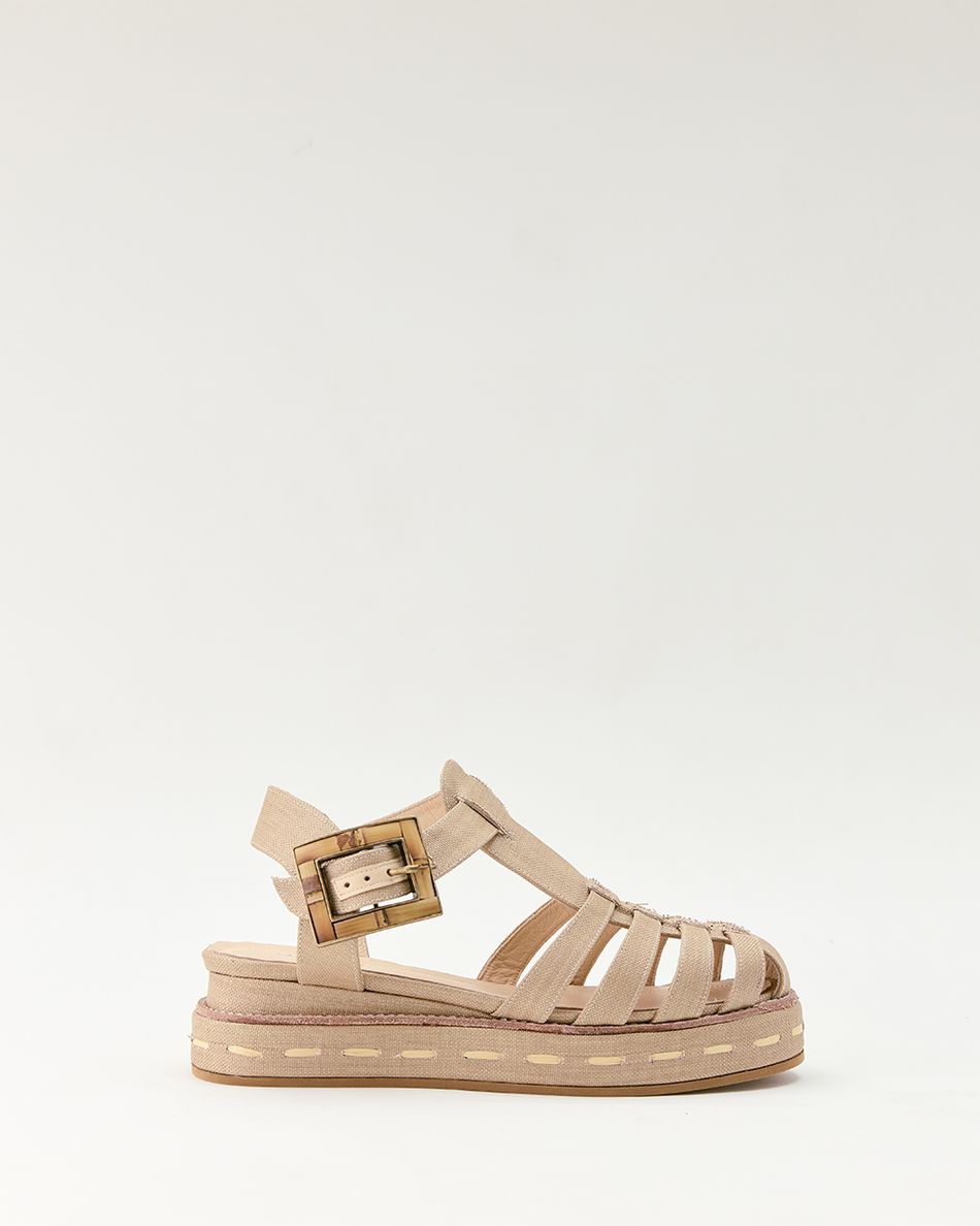 Flatform Melissa Bamboo Camelo