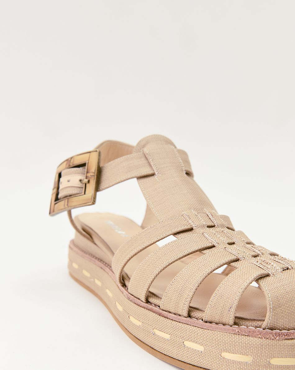 Flatform Melissa Bamboo Camelo