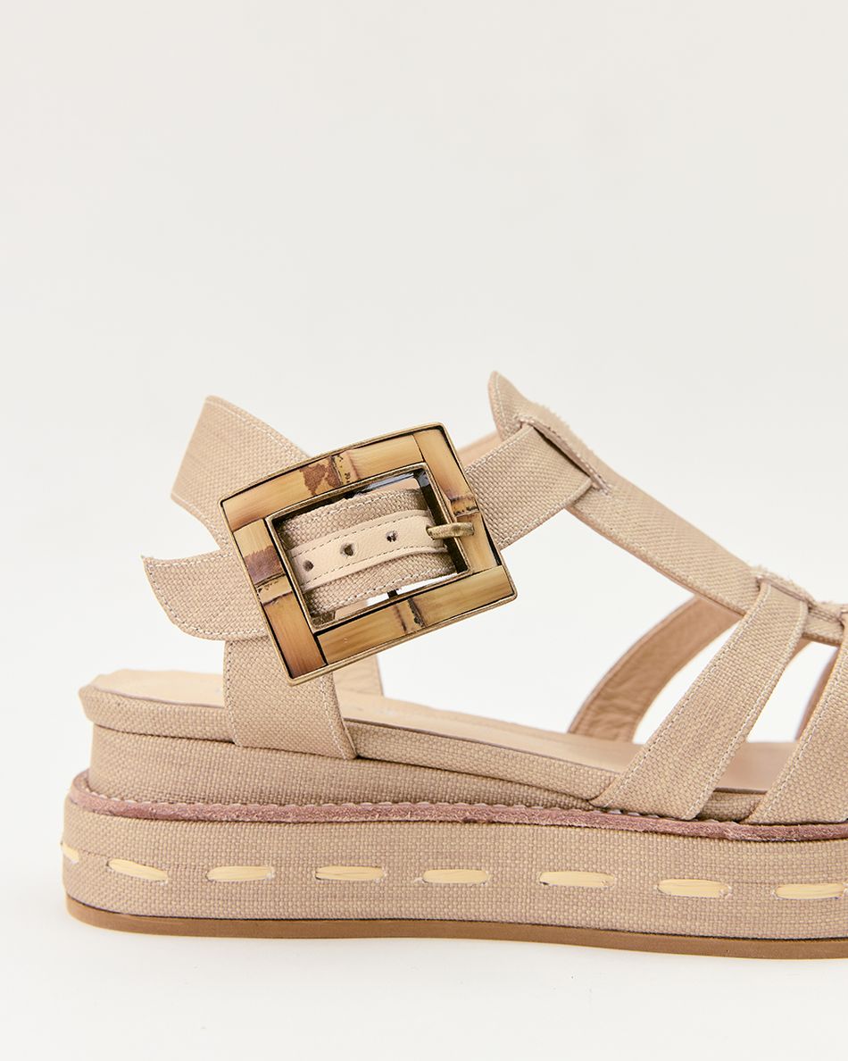 Flatform Melissa Bamboo Camelo
