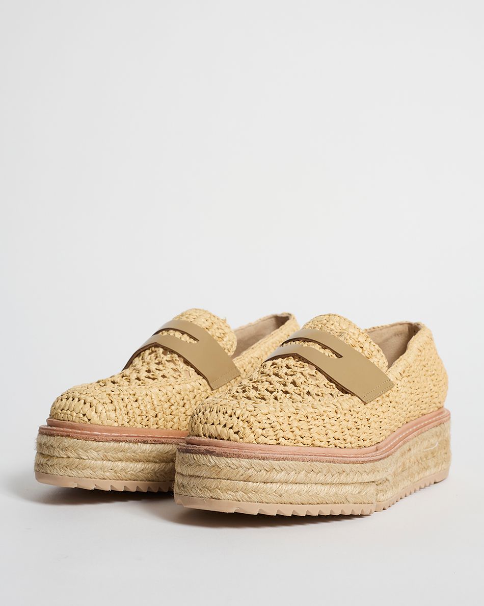 Mocassim Kylie Crochê Bege