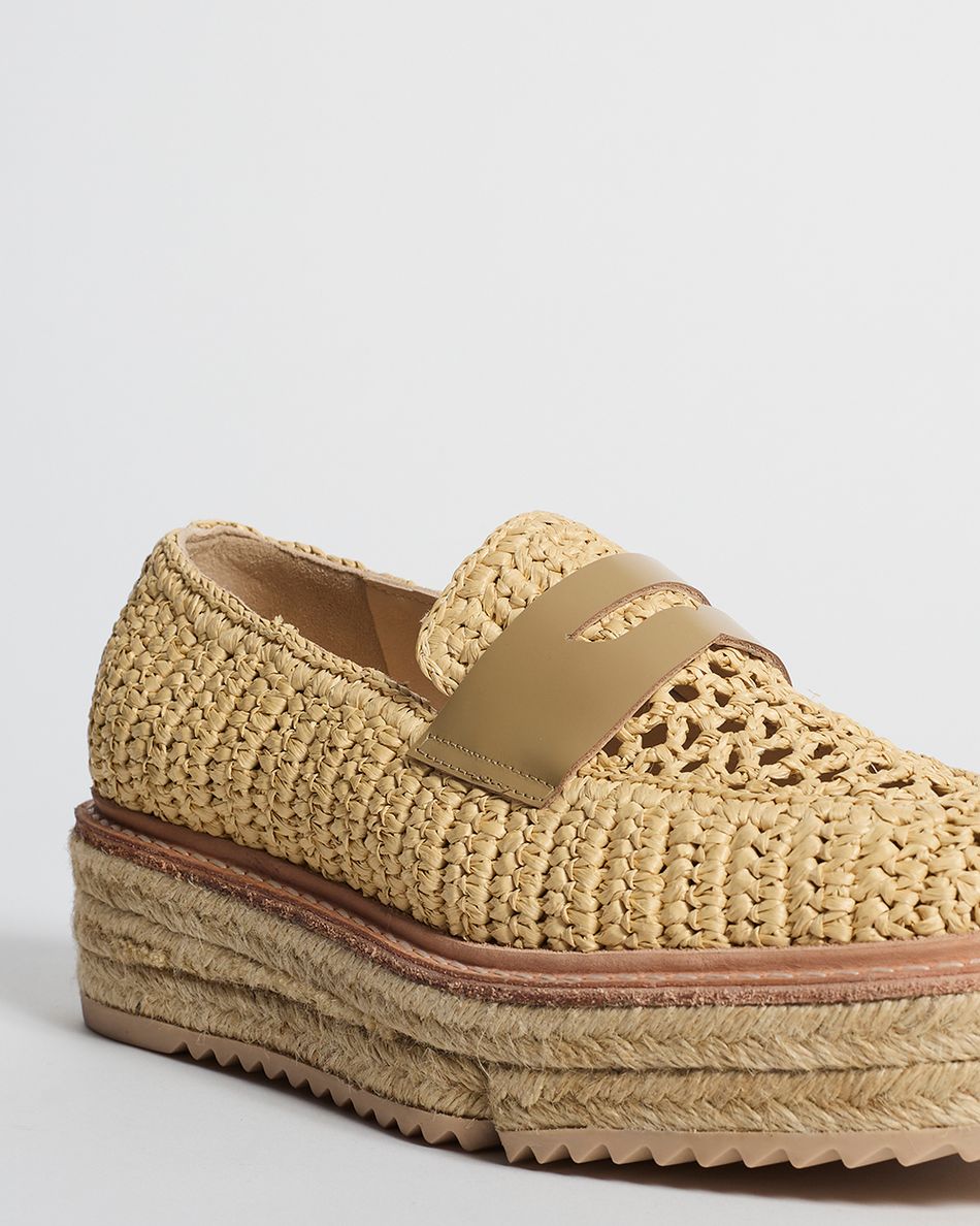 Mocassim Kylie Crochê Bege