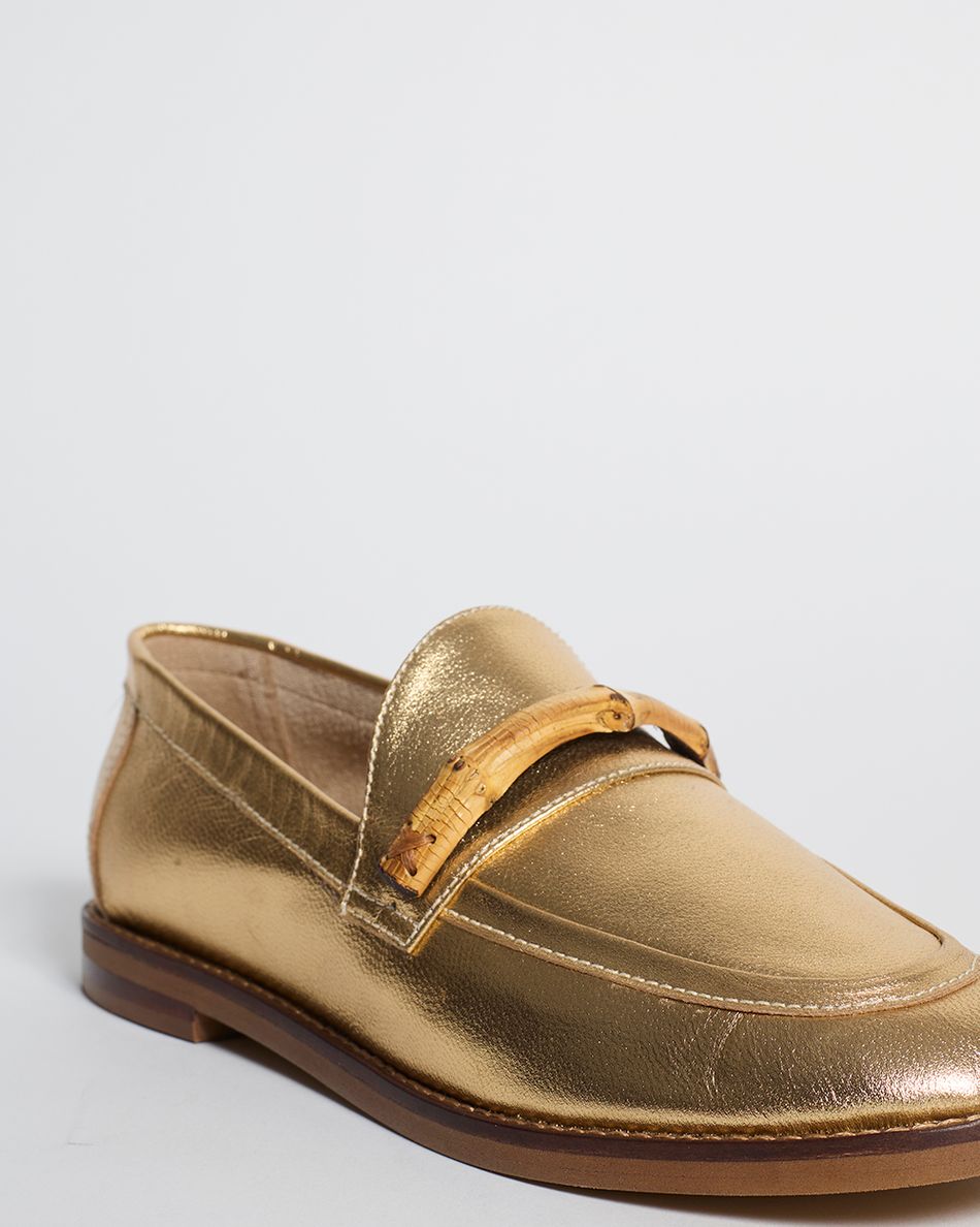 Mocassim Olivia Ouro