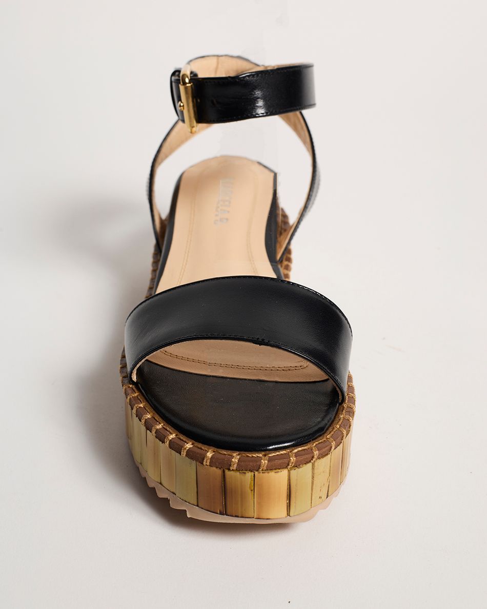 Flatform Bianca Bamboo Preta 