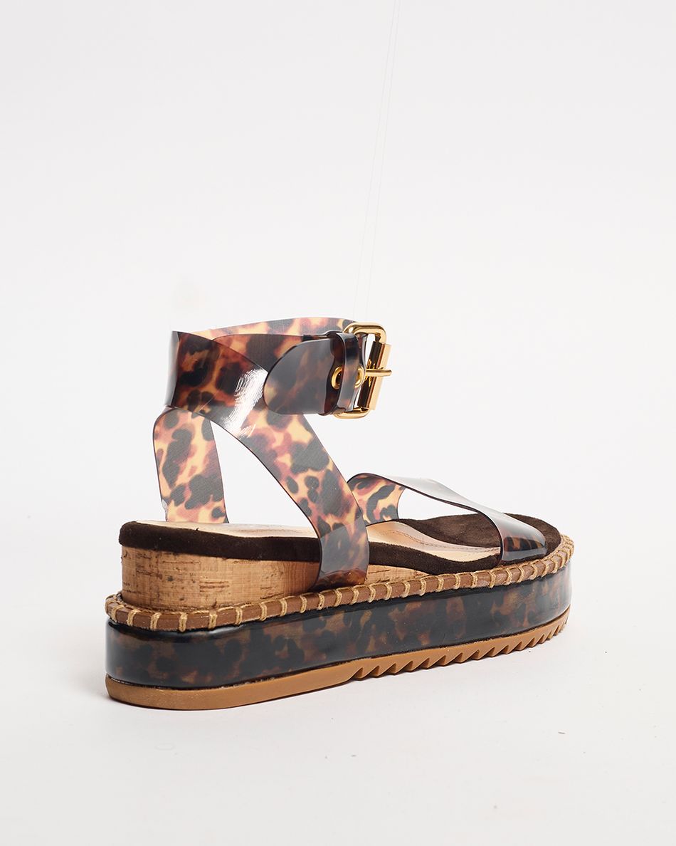 Flatform Bianca Vinil Tartaruga