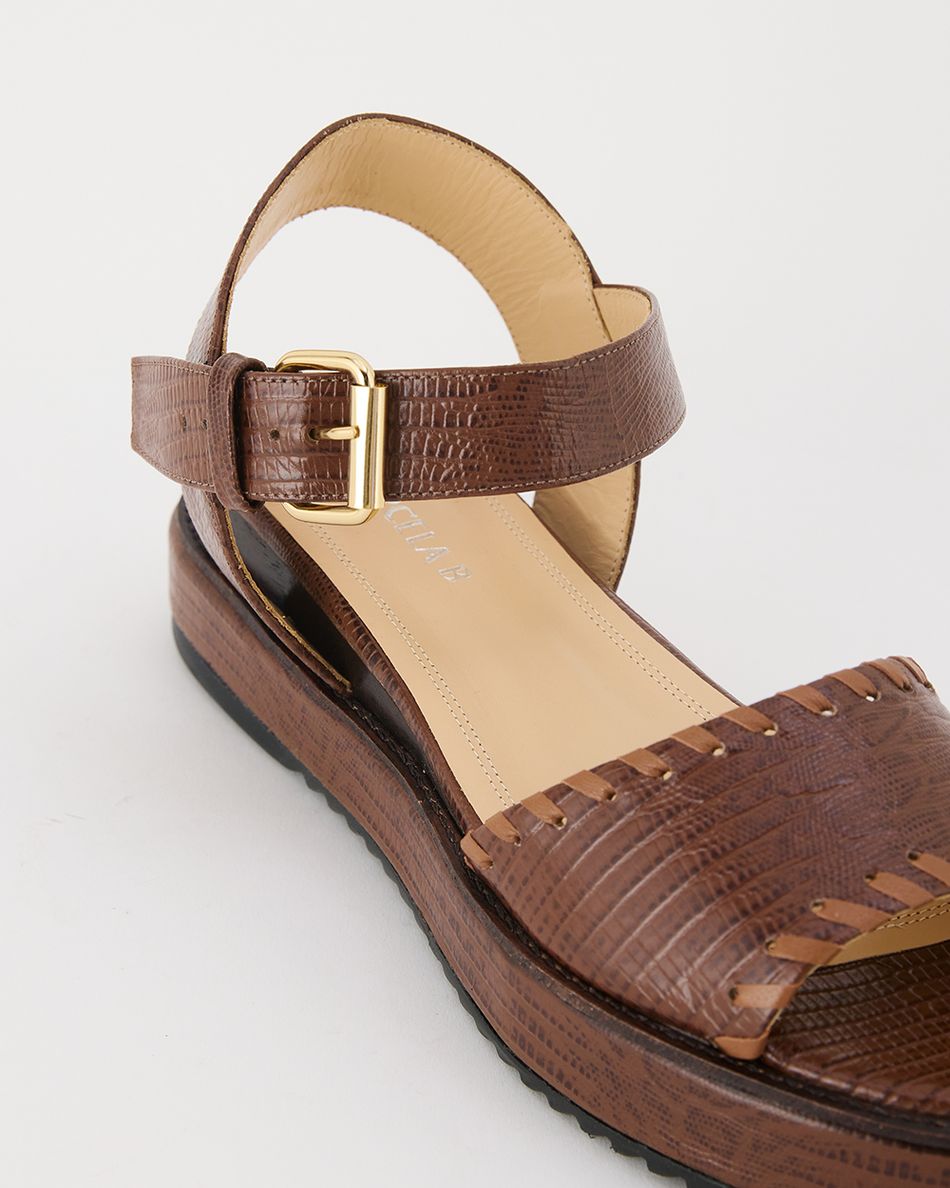 Flatform Gaia Lezard Havana