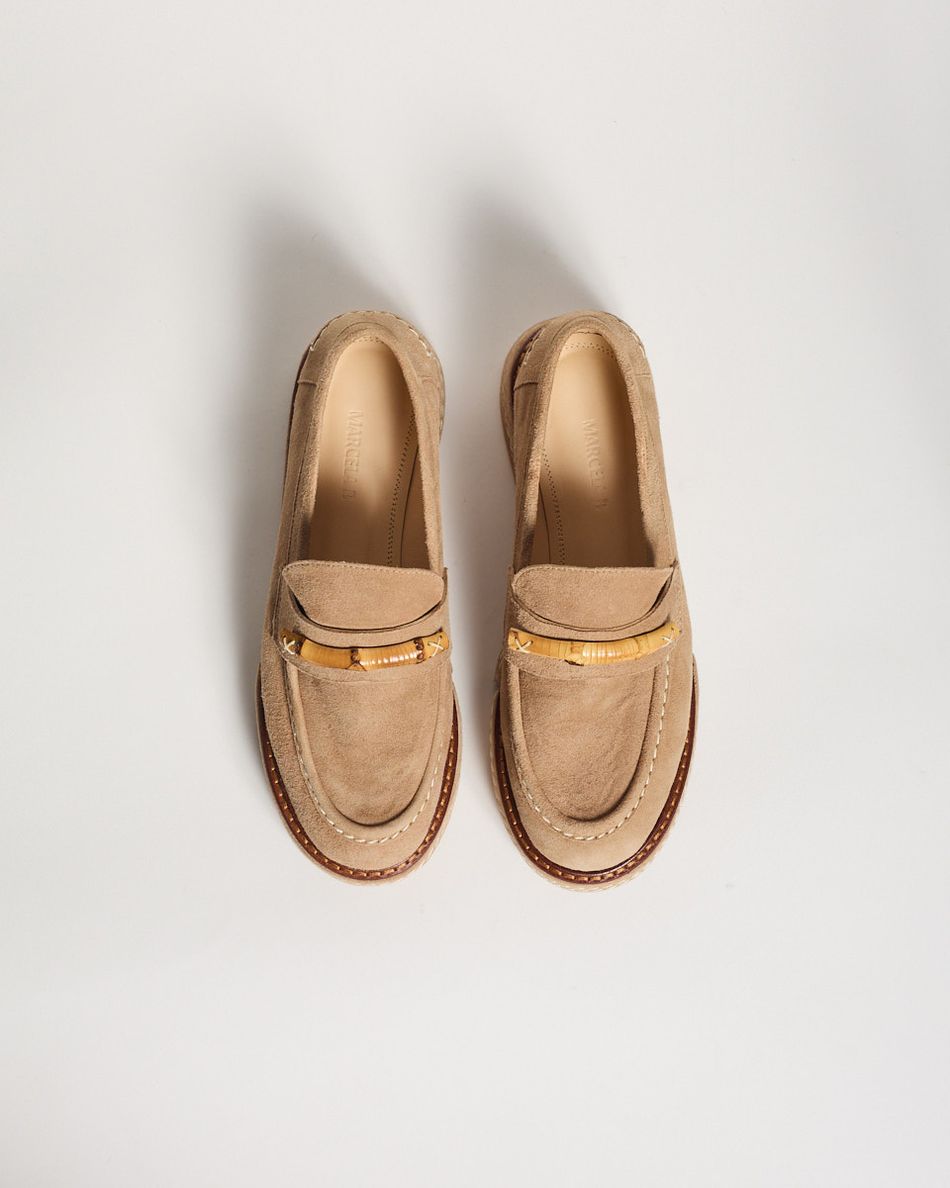 Mocassim Teca Areia