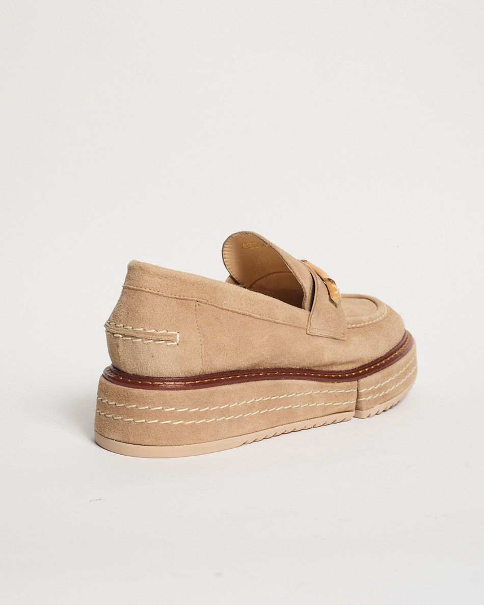 Mocassim Teca Areia