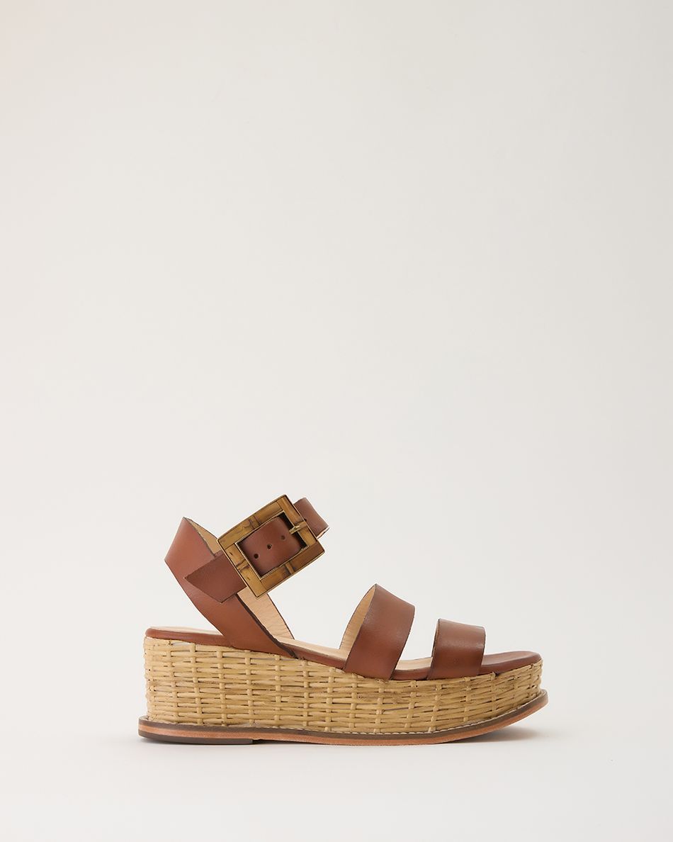 Flatform Kitty Cognac