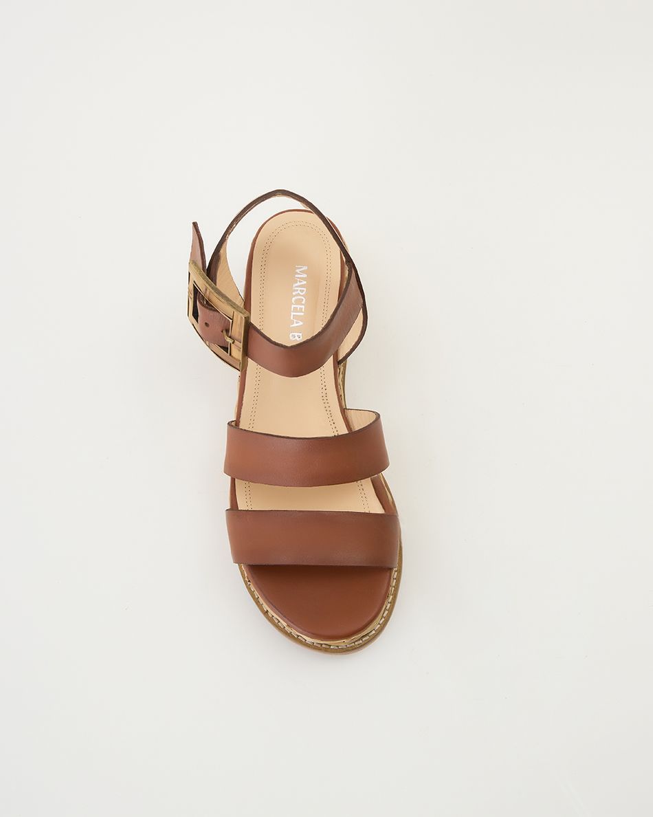 Flatform Kitty Cognac