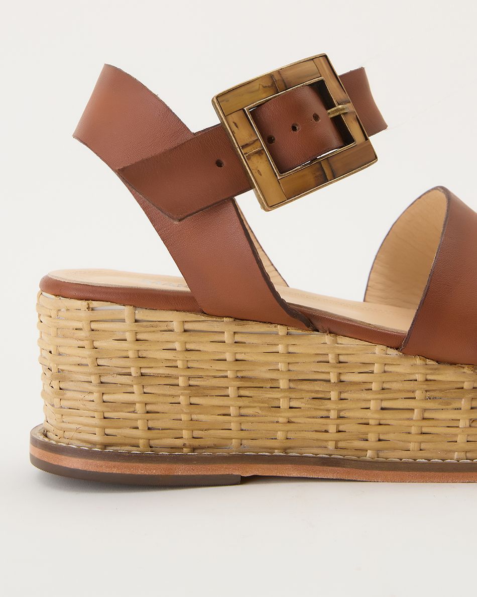 Flatform Kitty Cognac