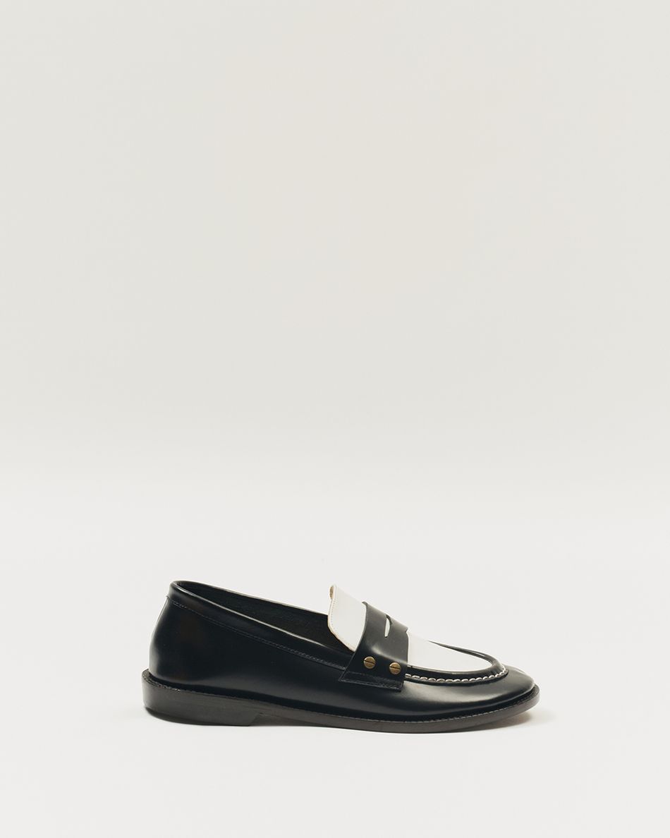 Mocassim Sofi Preto e Branco