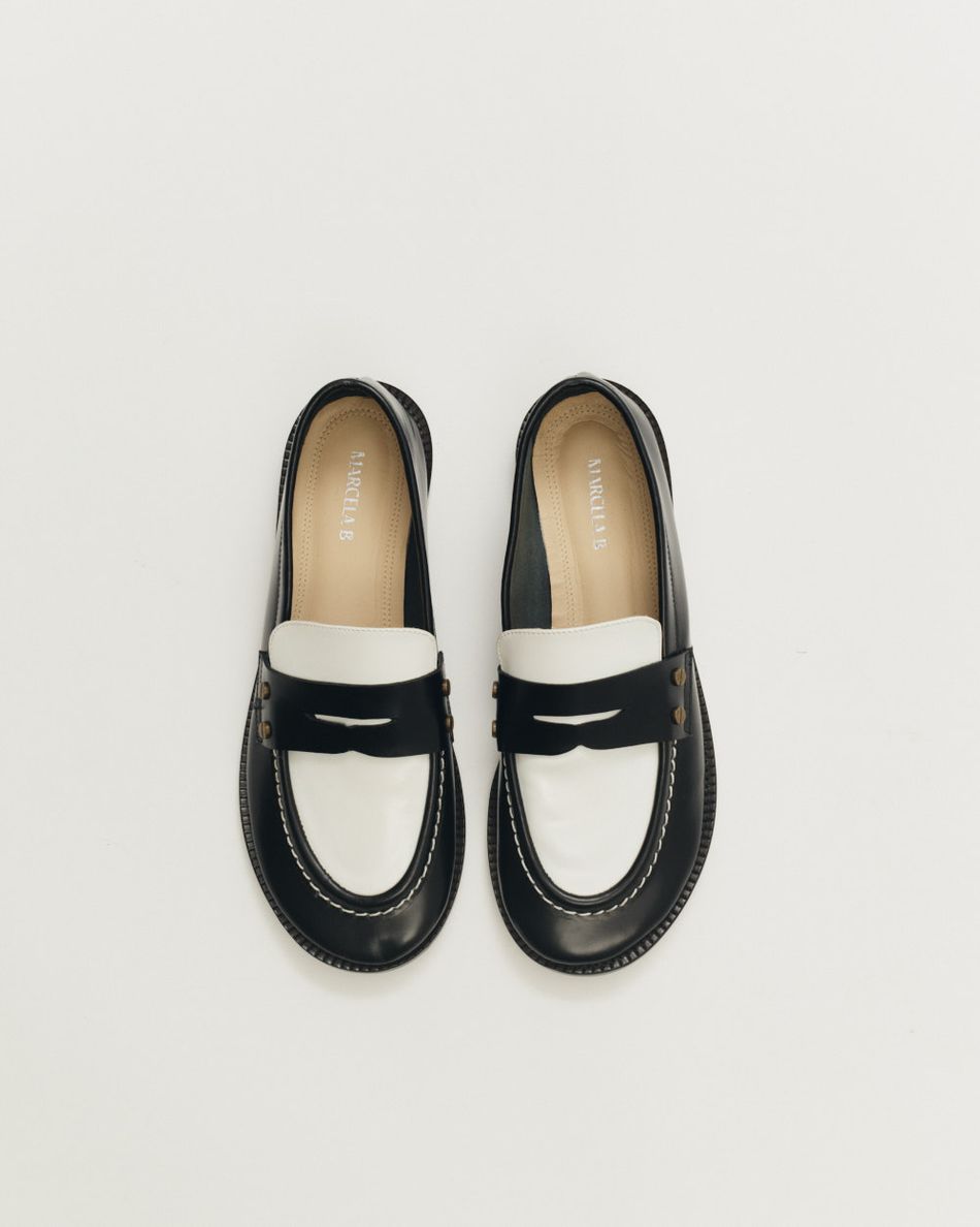 Mocassim Sofi Preto e Branco