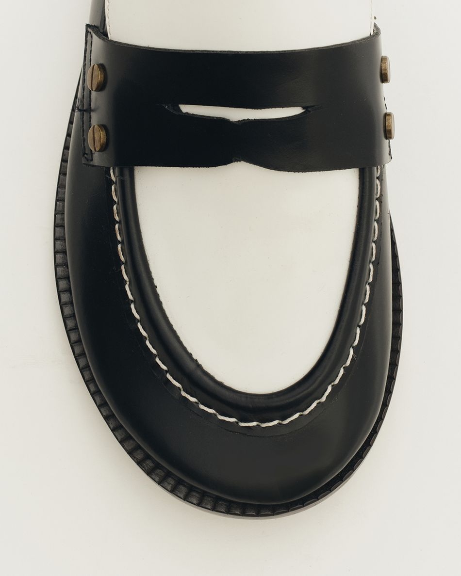 Mocassim Sofi Preto e Branco