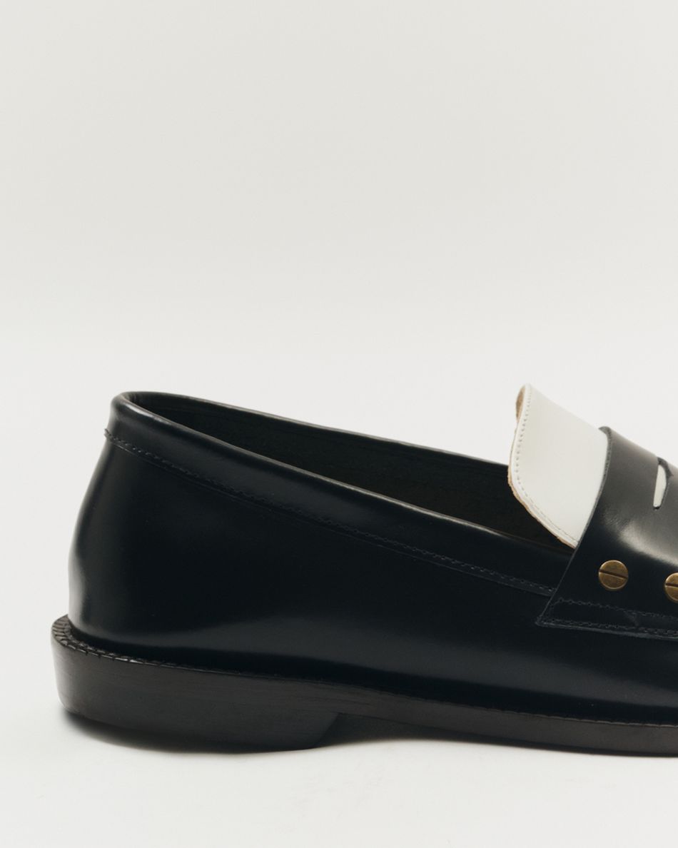Mocassim Sofi Preto e Branco
