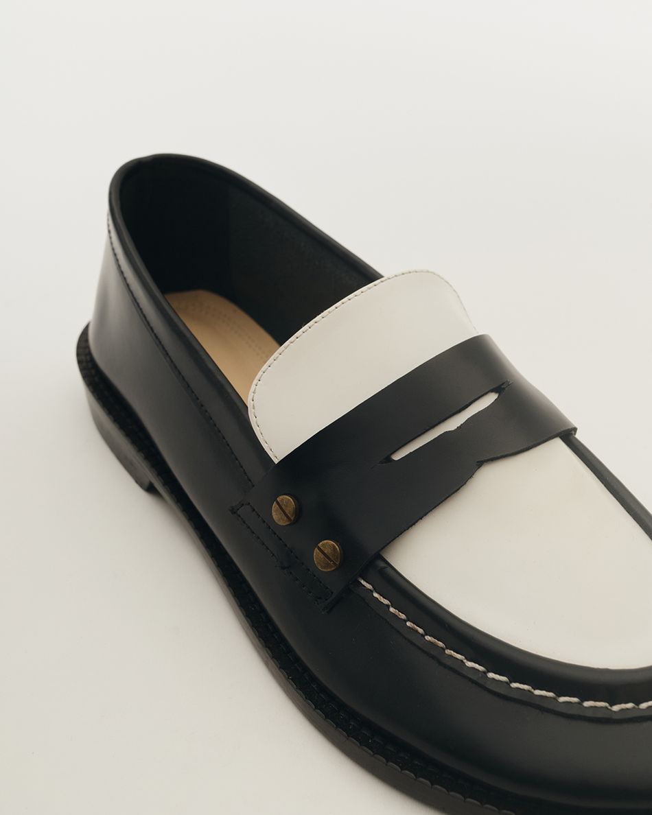 Mocassim Sofi Preto e Branco