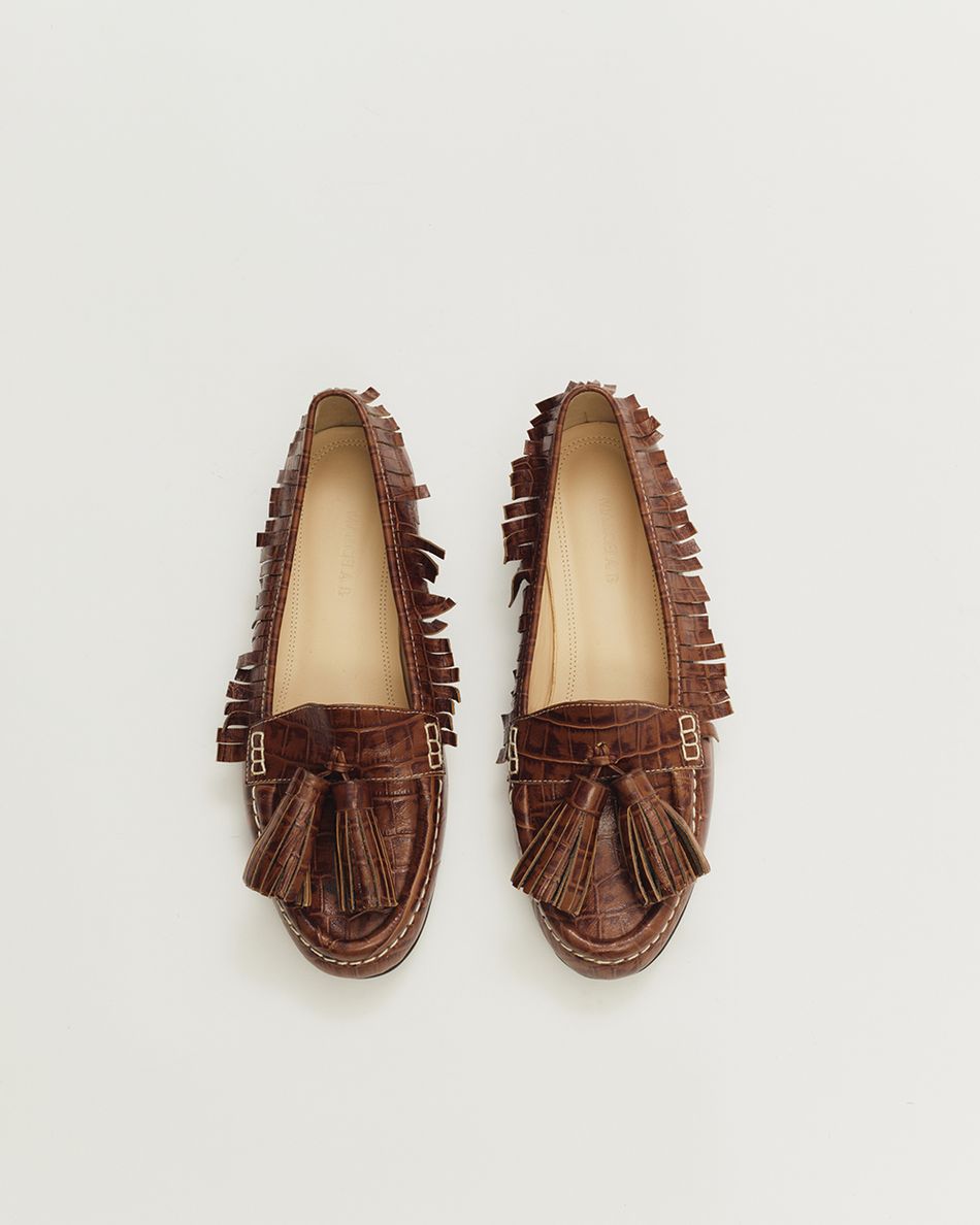 Mocassim Esther Croco Café