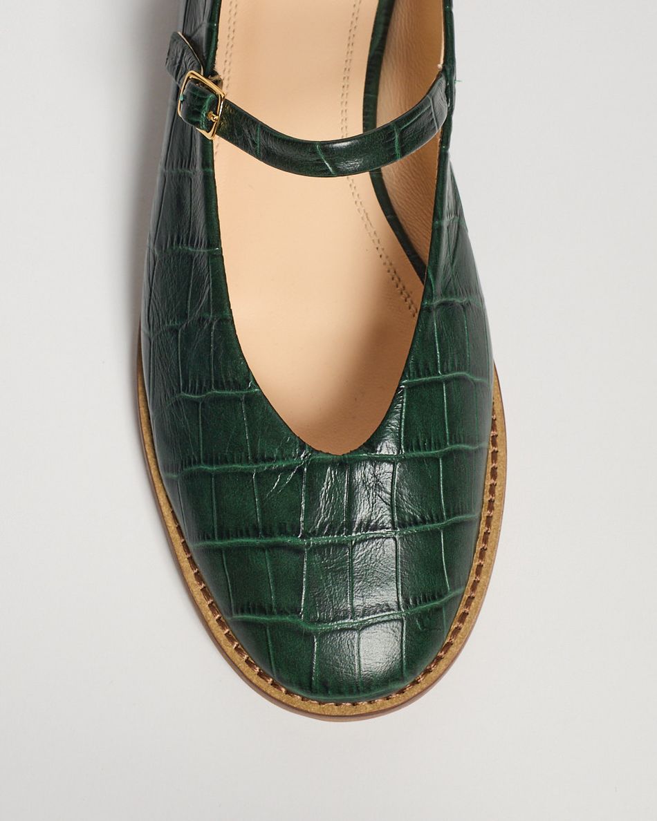 Sapatilha Cesca Croco Verde