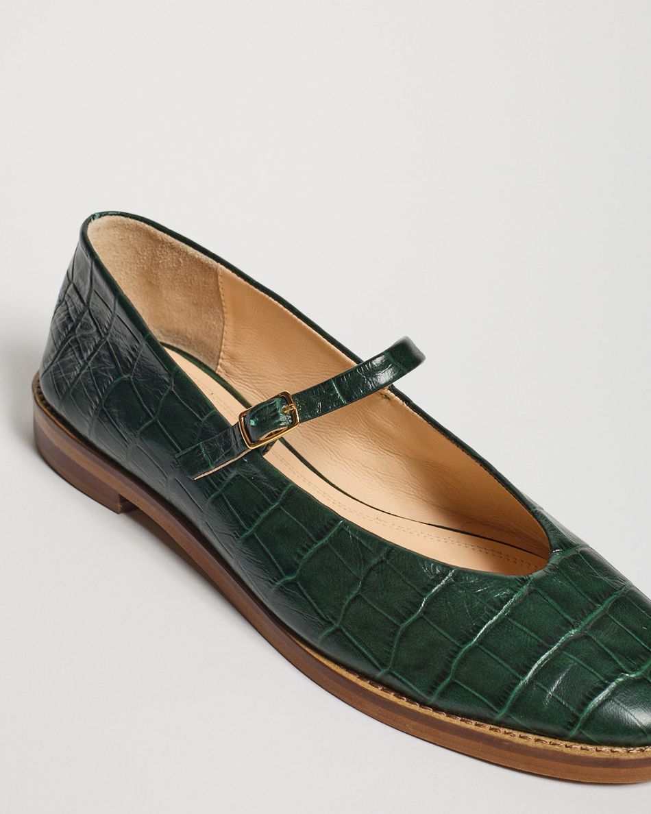 Sapatilha Cesca Croco Verde
