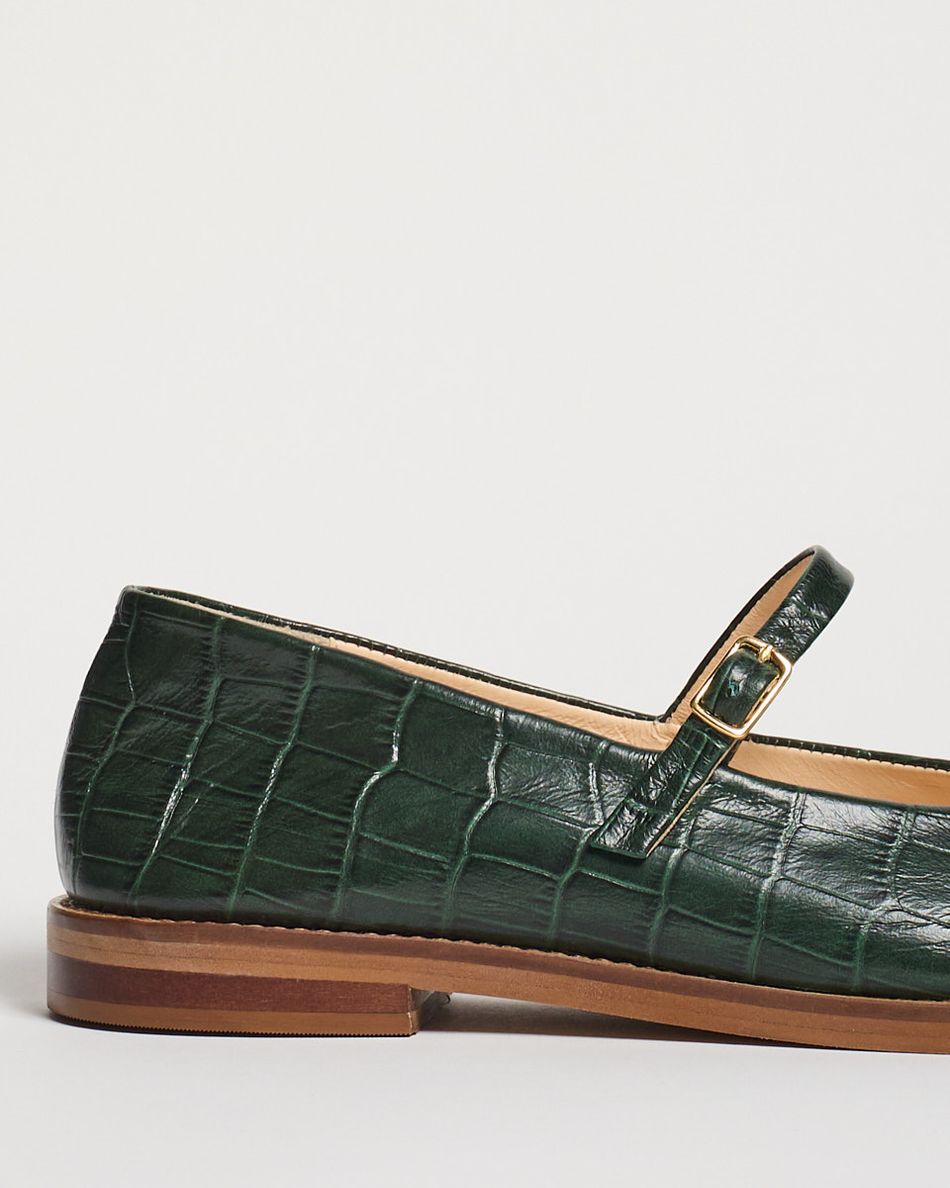 Sapatilha Cesca Croco Verde
