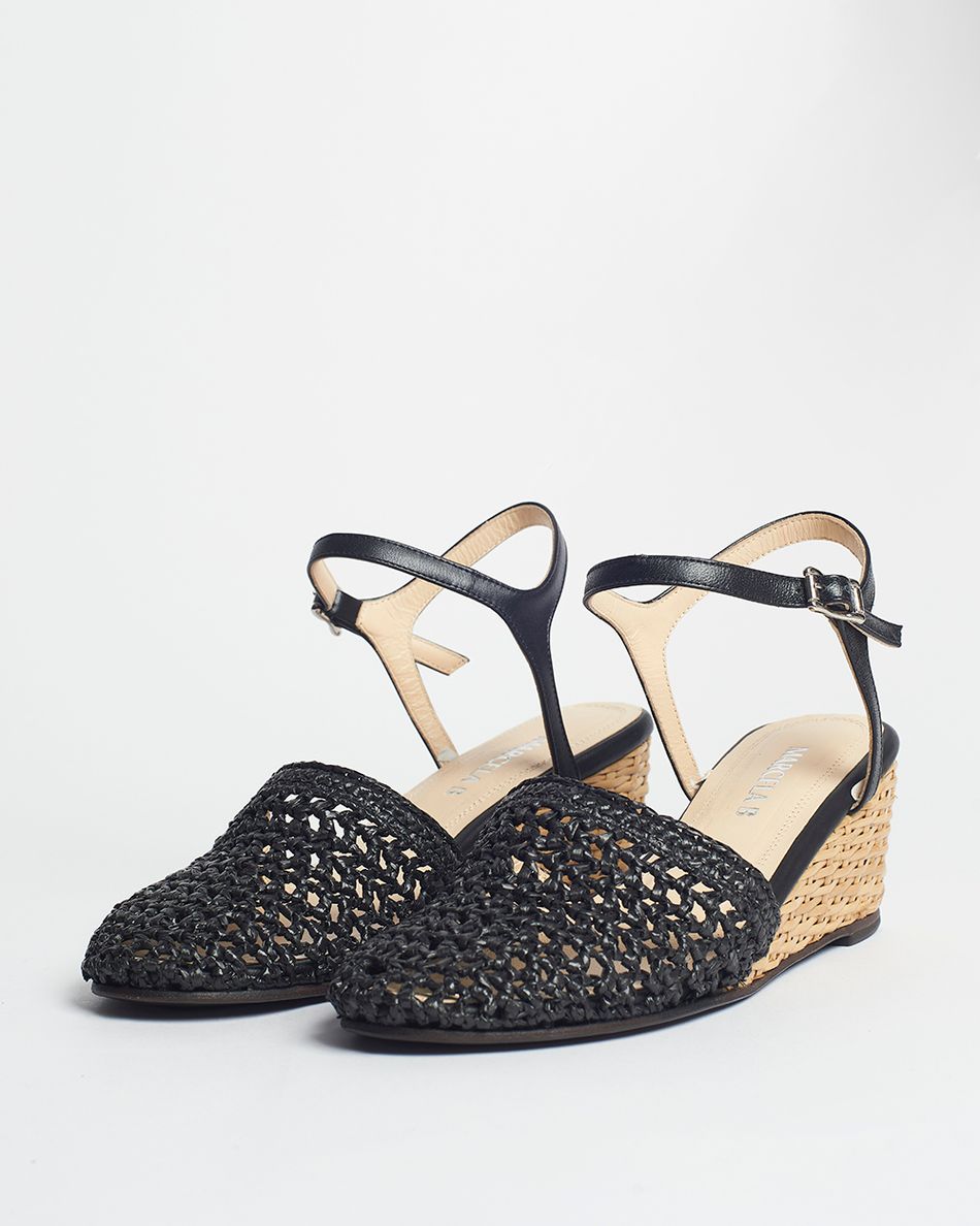 Babuche Livia Crochê Preto