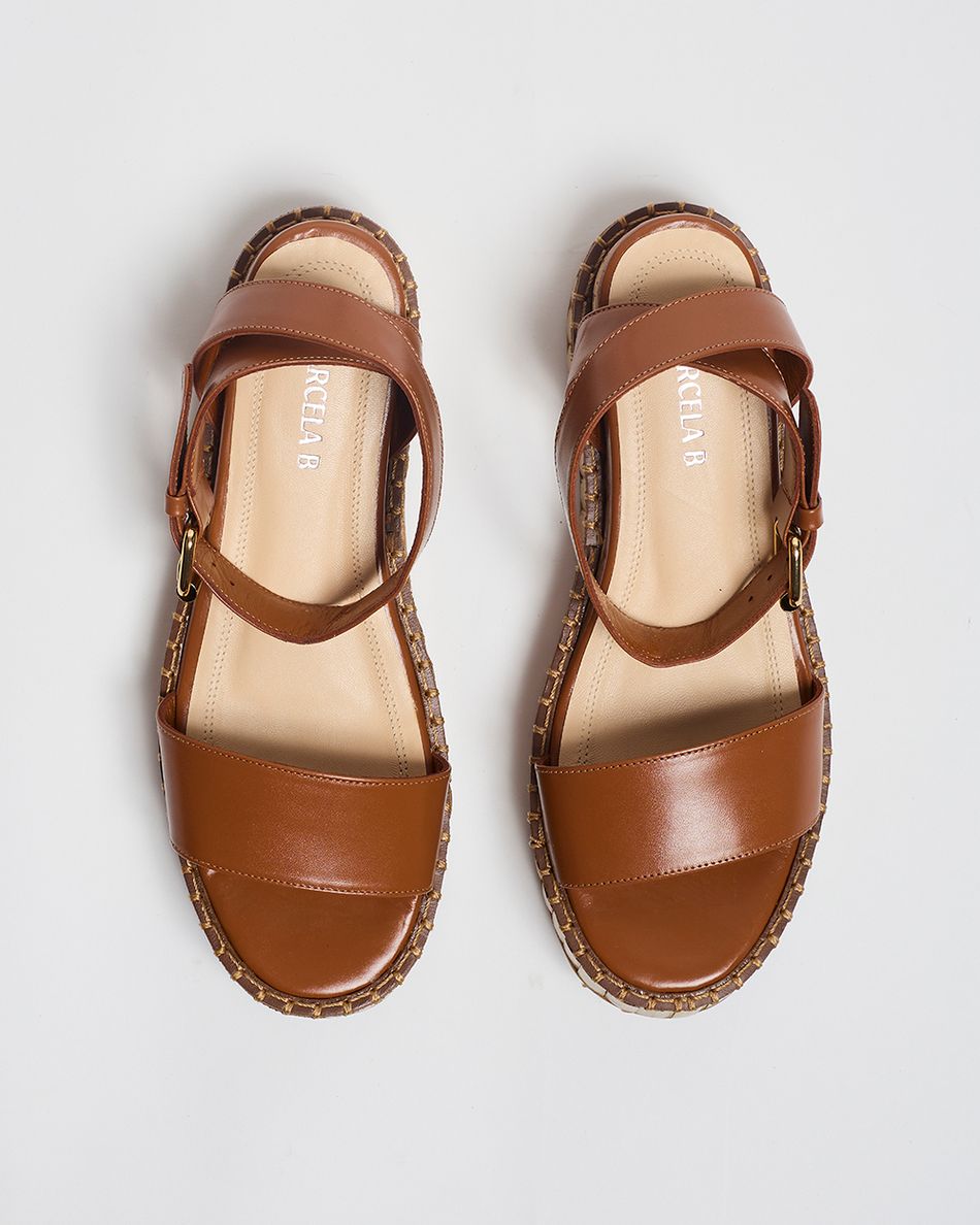 Flatform Bianca Bamboo Cognac