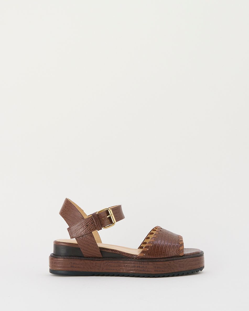 Flatform Gaia Lezard Havana