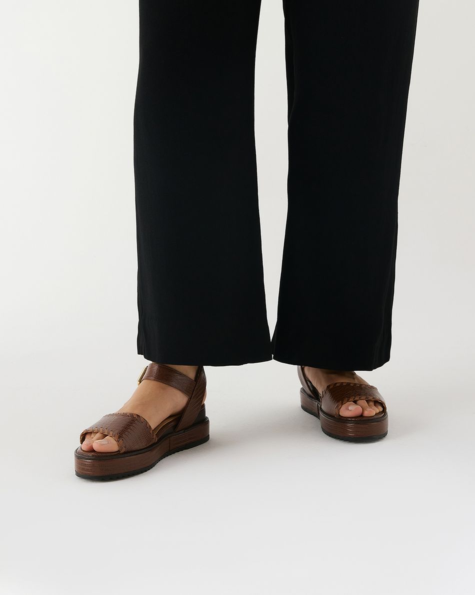 Flatform Gaia Lezard Havana