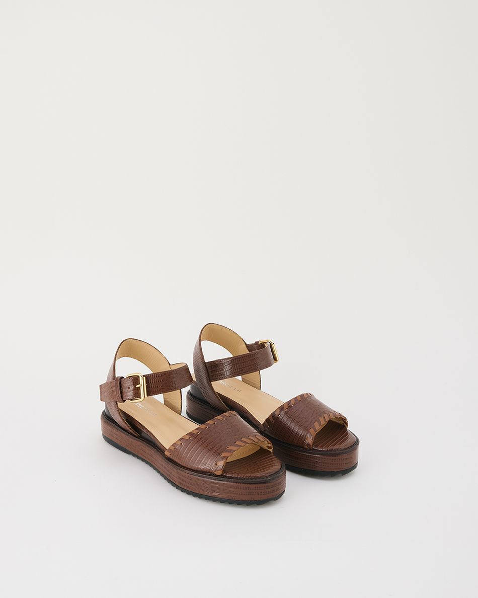 Flatform Gaia Lezard Havana