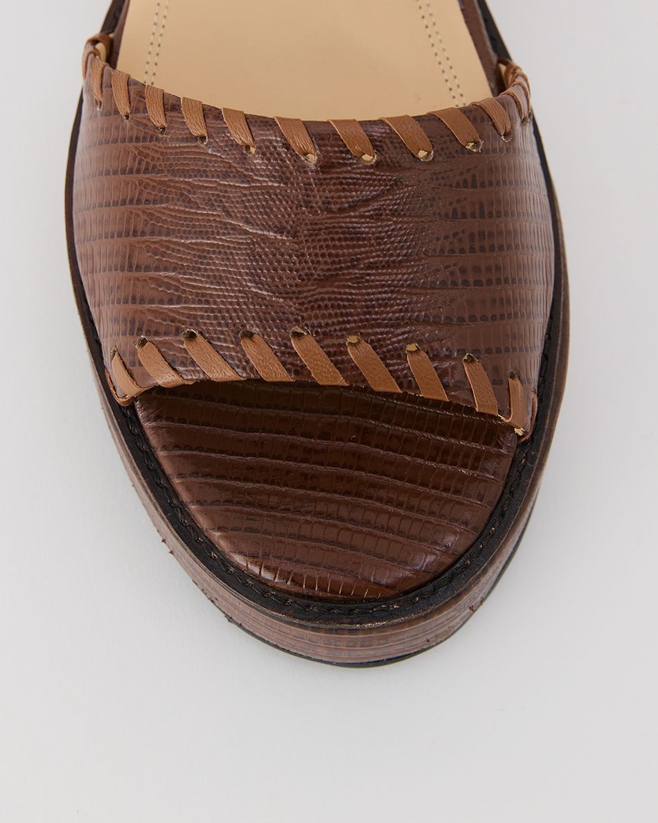 Flatform Gaia Lezard Havana